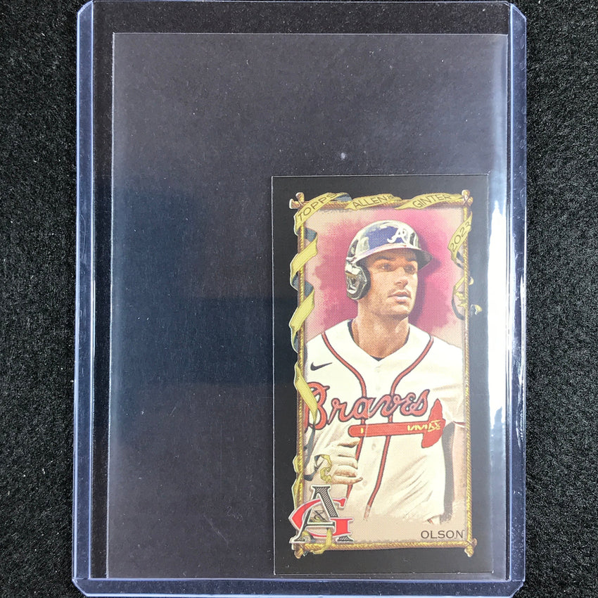 2023 Allen And Ginter Mlb Matt Olson Mini Black Bordered No 99