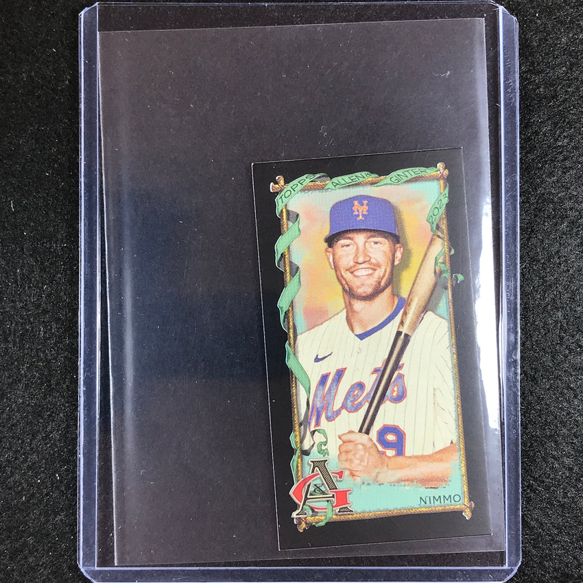 2023 Allen And Ginter Mlb Brandon Nimmo Mini Black Bordered No 132