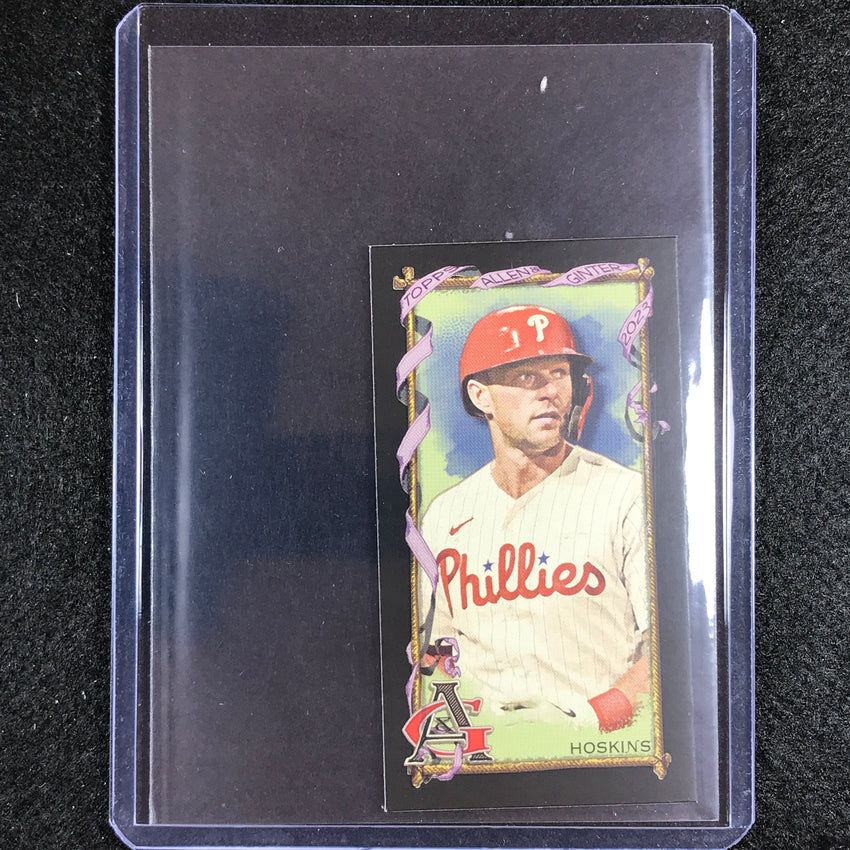 2023 Allen And Ginter Mlb Rhys Hoskins Mini Black Bordered No 148