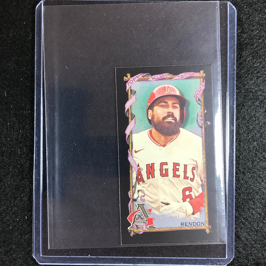 2023 Allen And Ginter Mlb Anthony Rendon Mini Black Bordered No 163