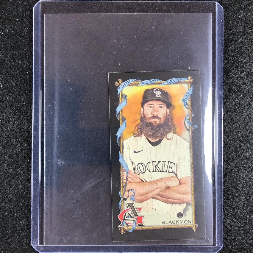 2023 Allen And Ginter Mlb Charlie Blackmon Mini Black Bordered No 171