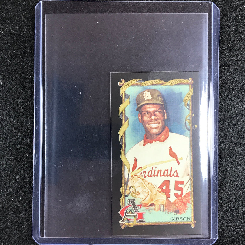 2023 Allen And Ginter Mlb Bob Gibson Mini Black Bordered No 176