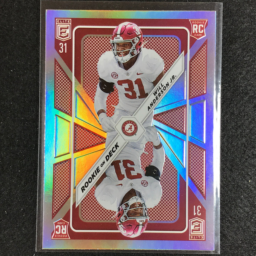 2023 Donruss Elite NFL WILL ANDERSON JR. Rookie on Deck Silver #9