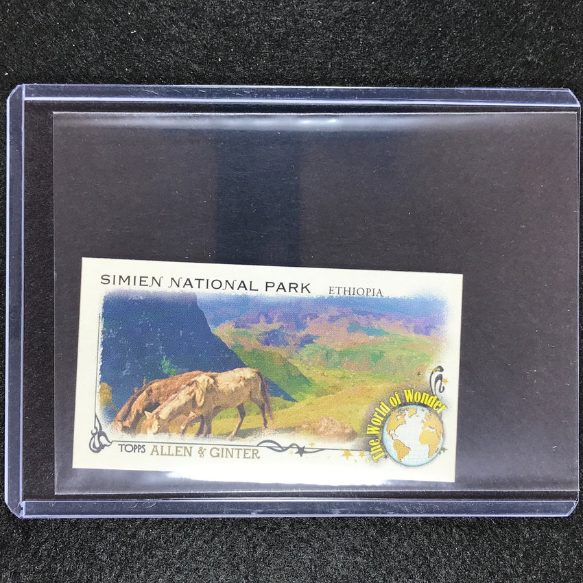 2023 Allen And Ginter Mlb Simien National Park Ethiopia World Of Wonder Minis No 35