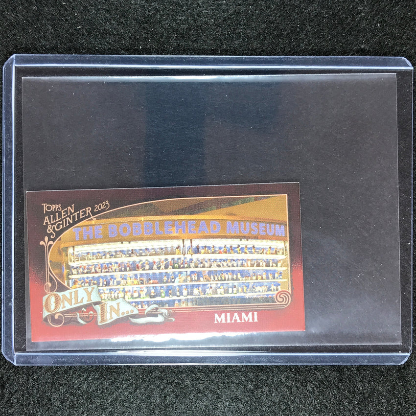 2023 Allen And Ginter Mlb Miami - Bobblehead Museum Only In Minis No 15