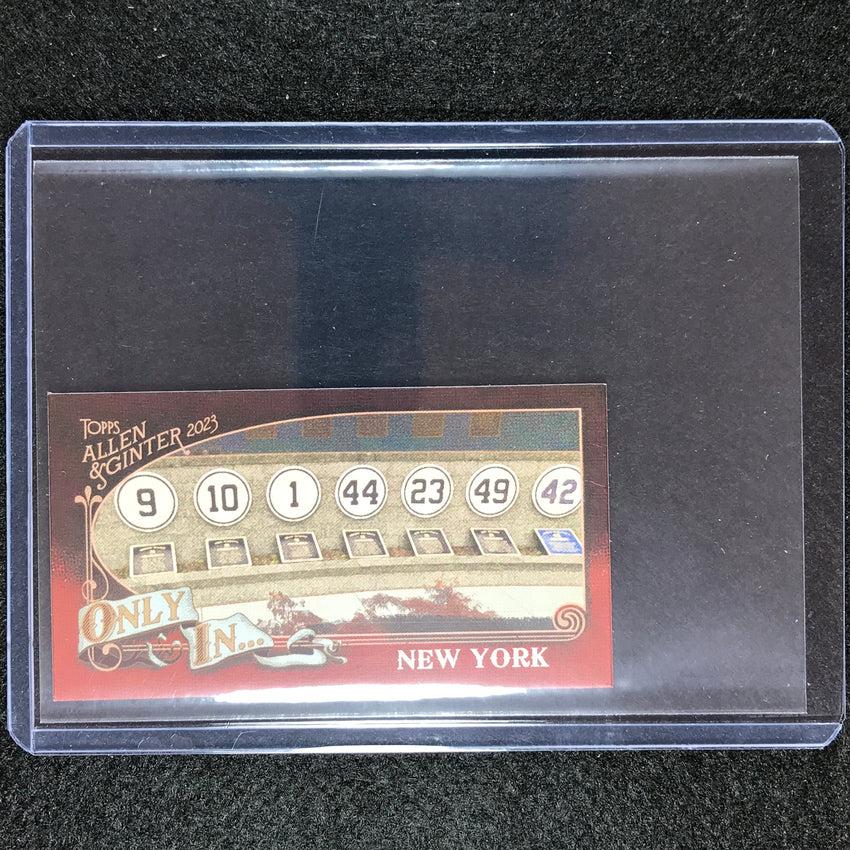 2023 Allen And Ginter Mlb New York - Monument Park Only In Minis No 19