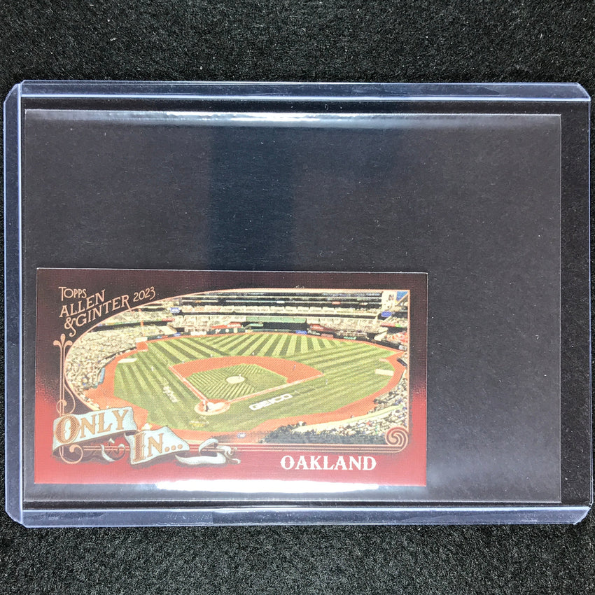 2023 Allen And Ginter Mlb Oakland - Most Foul Territory In Mlb. Only In Minis No 20