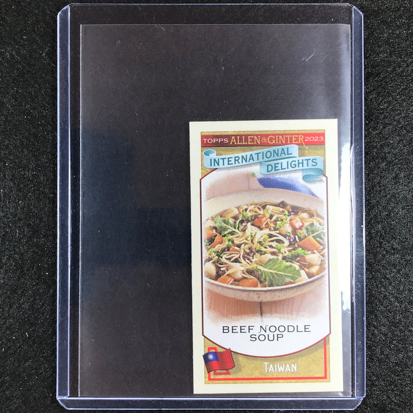 2023 Allen And Ginter Mlb Beef Noodle Soup Taiwan International Delights Minis No 12