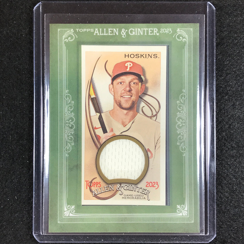2023 Allen And Ginter Mlb Rhys Hoskins Framed Mini Relic Memorabilia No Rho