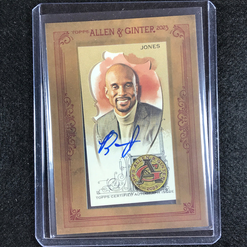 2023 Allen And Ginter Mlb Bomani Jones Framed Mini Non-baseball Auto No Boj