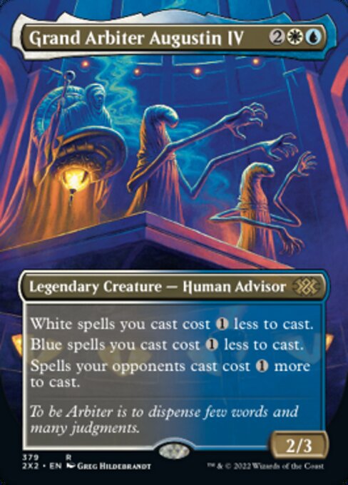 BORDERLESS Grand Arbiter Augustin IV 379# - Rare Double Masters 2022