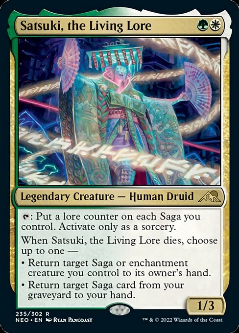 Satsuki, the Living Lore 235/302 -  Kamigawa Neon Dynasty RARE