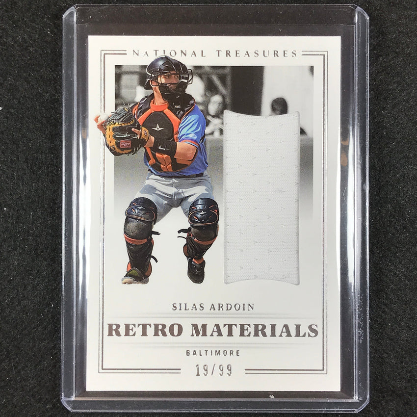 2023 National Treasures Silas Ardoin Retro Materials Jersey 19/99