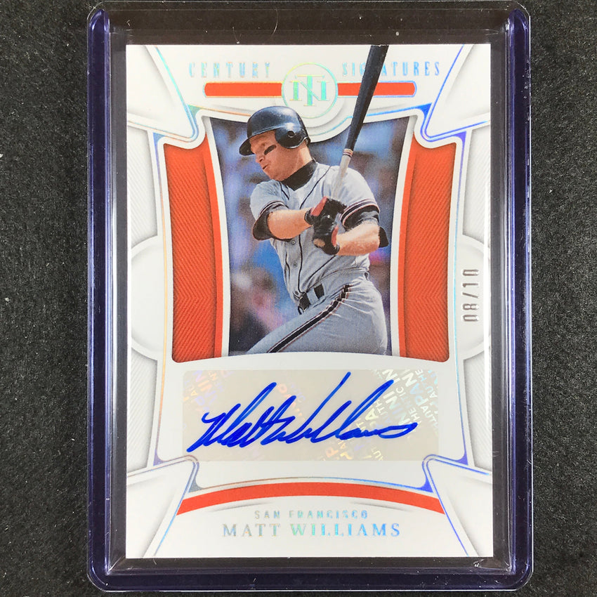 2023 National Treasures Matt Williams Century Signatures Holo Silver 8/10