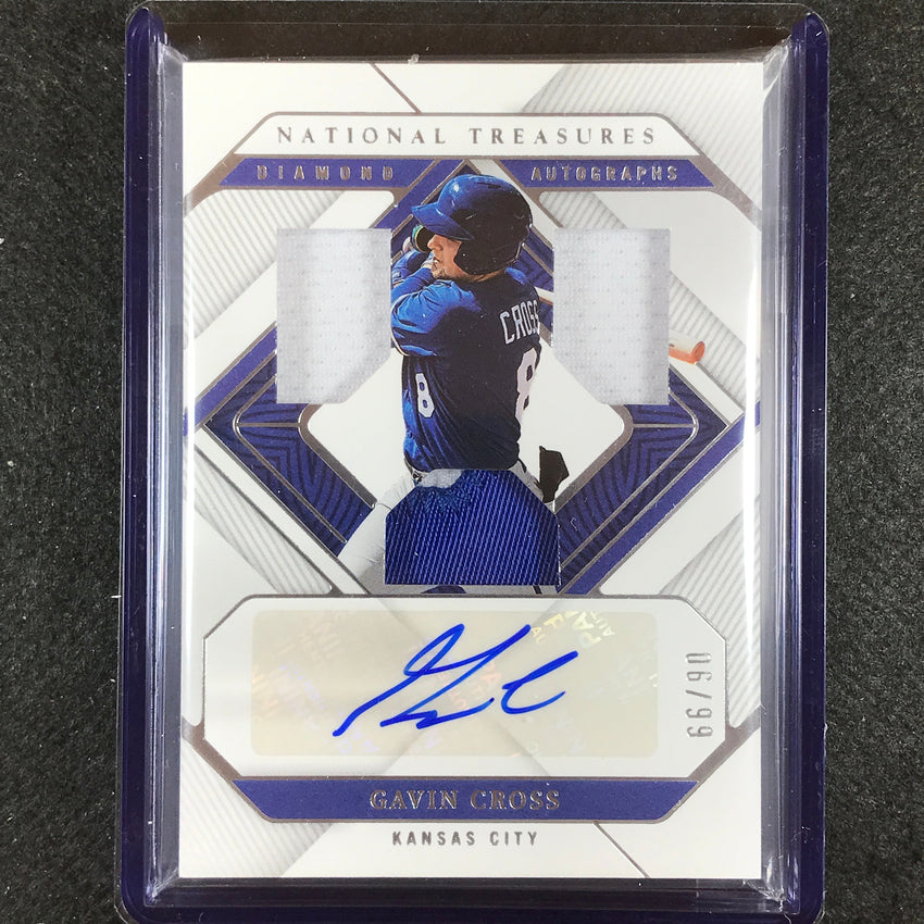 2023 National Treasures Gavin Cross Diamond Trios Triple Jersey Auto 6/99