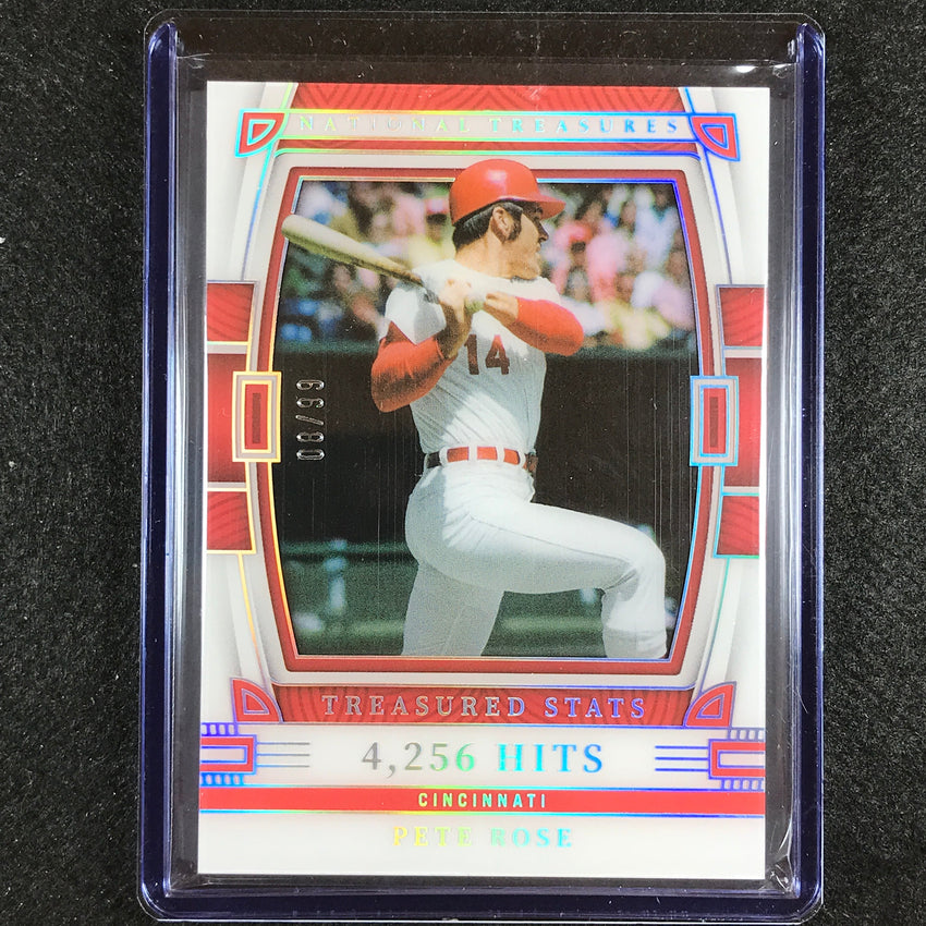2023 National Treasures Pete Rose Treasured Stats 8/99