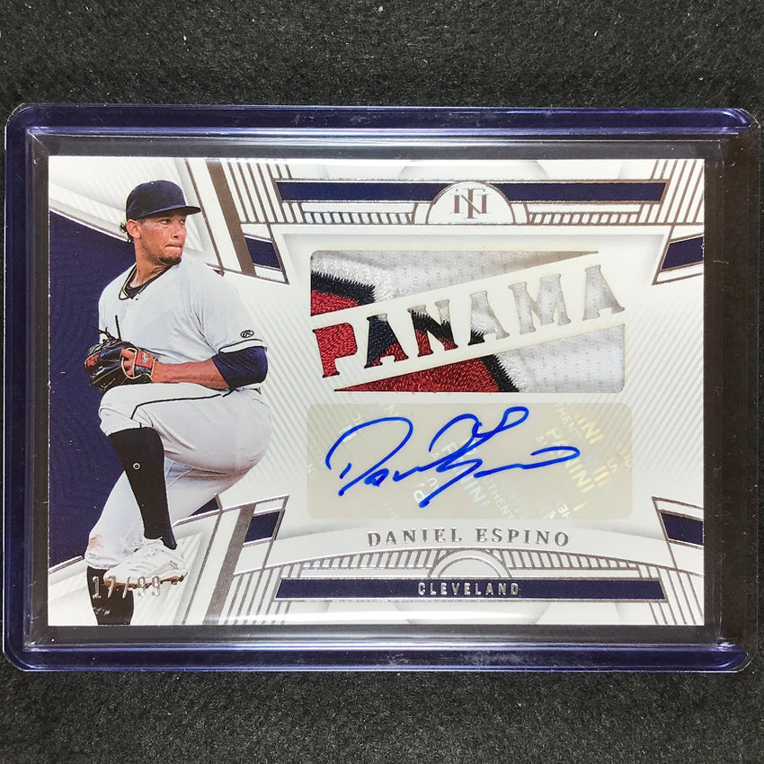 2023 National Treasures Daniel Espino Die-cut Materials Patch Auto 17/99