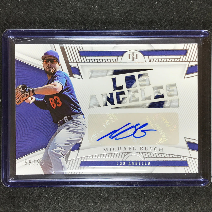 2023 National Treasures Michael Busch Die-cut Materials Patch Auto 59/99