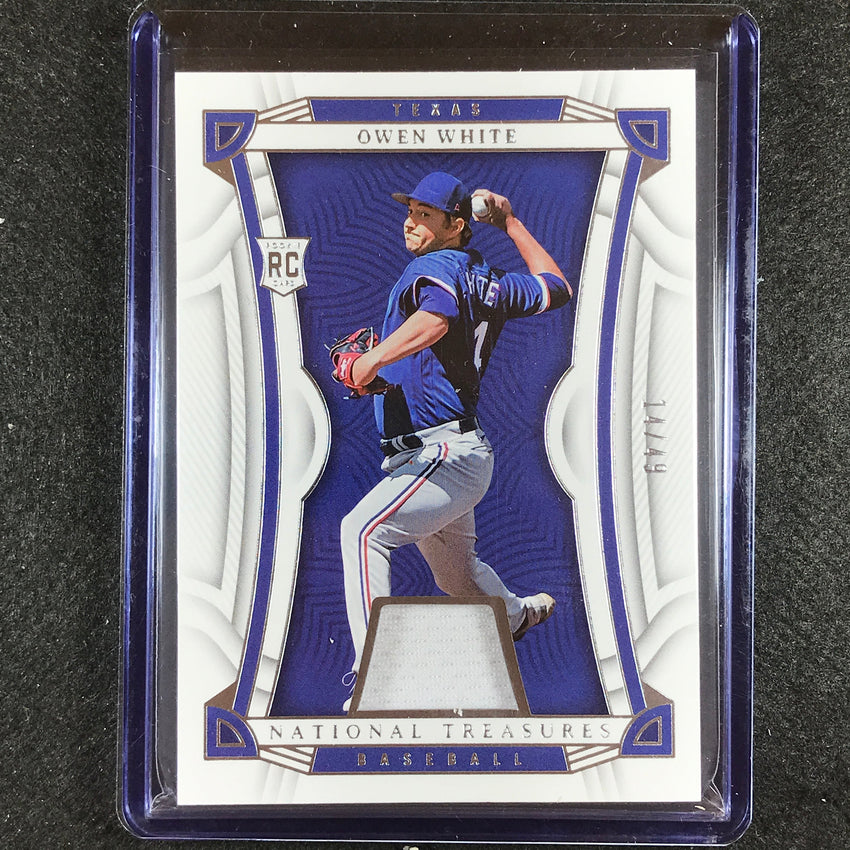 2023 National Treasures Owen White Rookie Base Jersey 14/49
