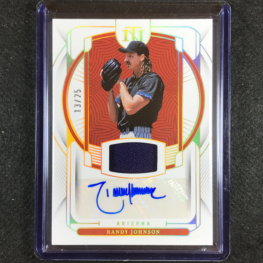 2023 National Treasures Randy Johnson Nt Materials Jersey Auto Gold 13/25