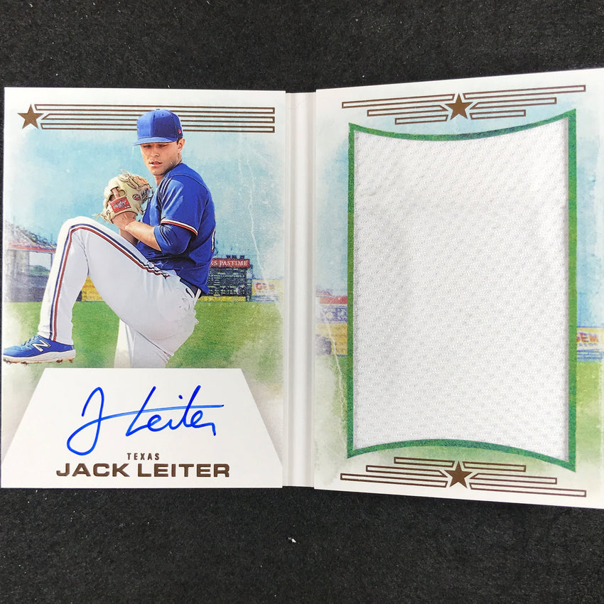 2023 National Treasures Jack Leiter Americas Pastime Future Fame Booklet 14/75