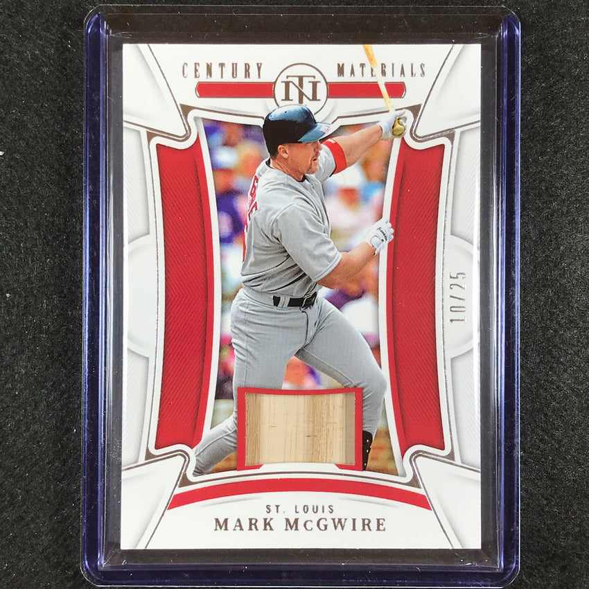 2023 National Treasures Mark Mcgwire Century Materials Relic 10/25