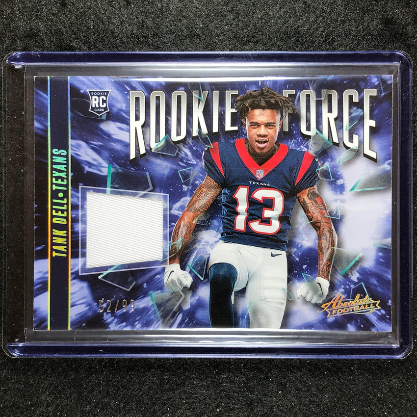 2023 Absolute Football Tank Dell Rookie Force Jersey Gold 52/99