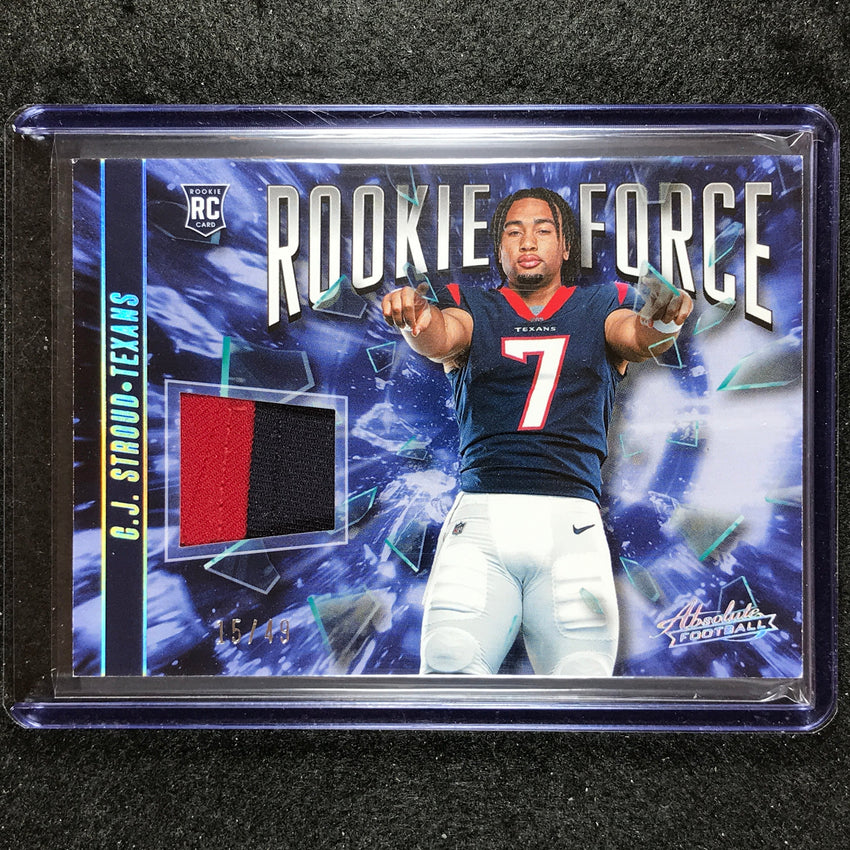 2023 Absolute Football C.j. Stroud Rookie Force Patch Holo Silver 15/49