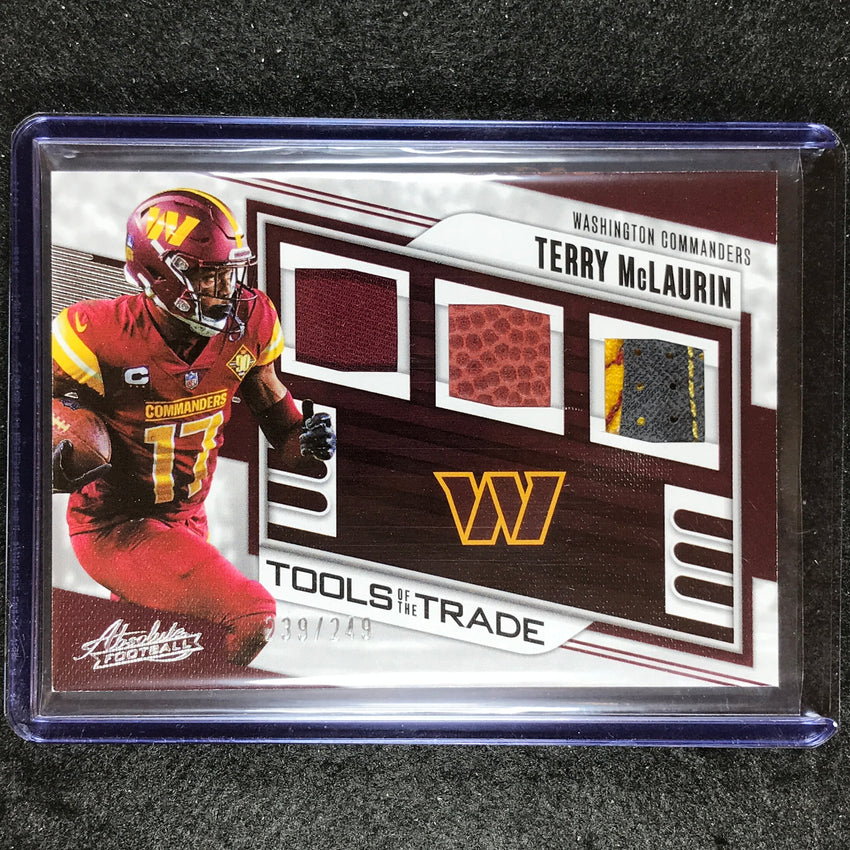 2023 Absolute Football Terry Mclaurin Tools Of The Trade Triple Jersey 239/249