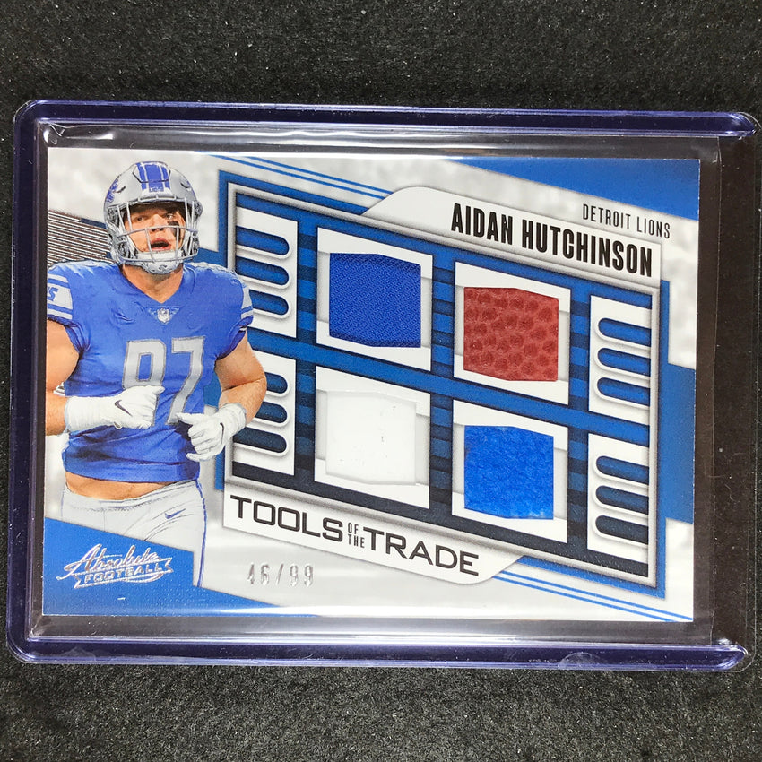 2023 Absolute Football Aidan Hutchinson Tools Of The Trade Quad Jersey 46/99