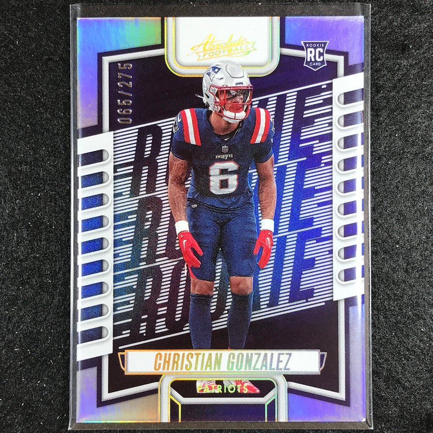 2023 Absolute Football Christian Gonzalez Rookie Base Silver 65/275