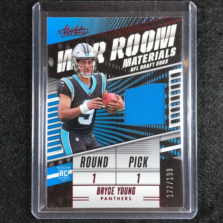 2023 Absolute Football Bryce Young War Room Materials Rookie Jersey 177/199