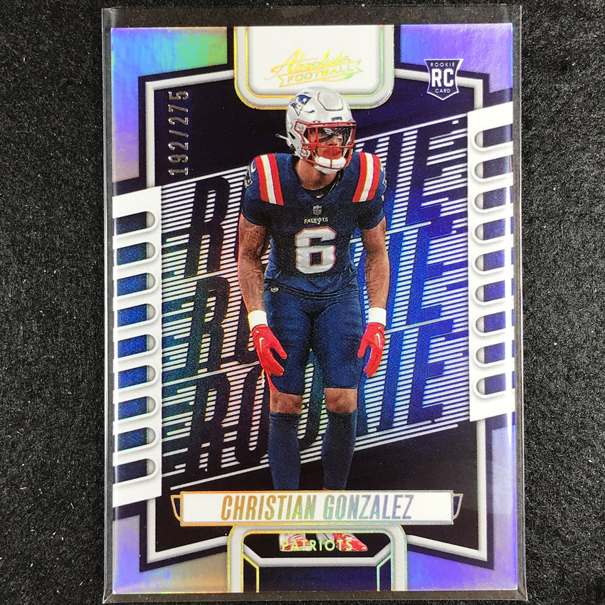 2023 Absolute Football Christian Gonzalez Rookie Base Silver 192/275