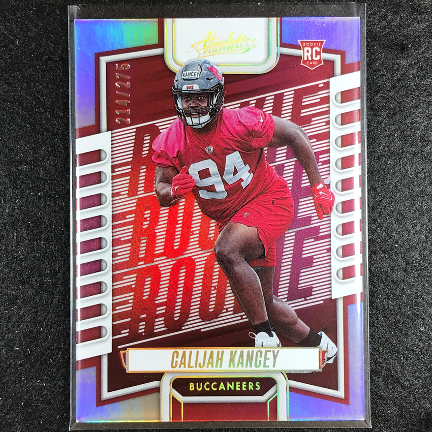 2023 Absolute Football Calijah Kancey Rookie Base Silver 214/275