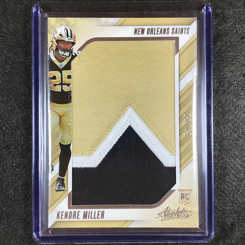 2023 Absolute Football Kendre Miller Jumbo Rookie Patch 20/49