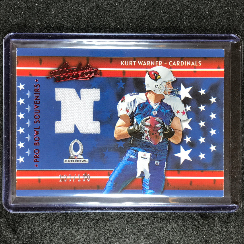 2023 Absolute Football Kurt Warner Pro Bowl Sourvenirs Jersey Relic 133/199
