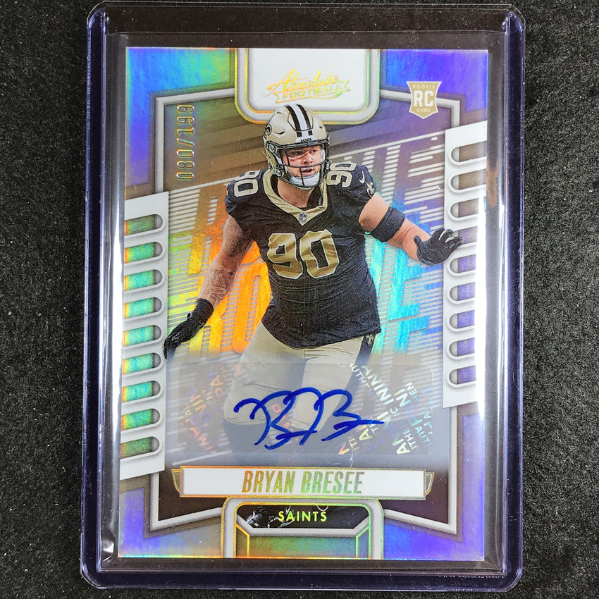 2023 Absolute Football Bryan Bresee Signature Rookie Auto Silver 80/199
