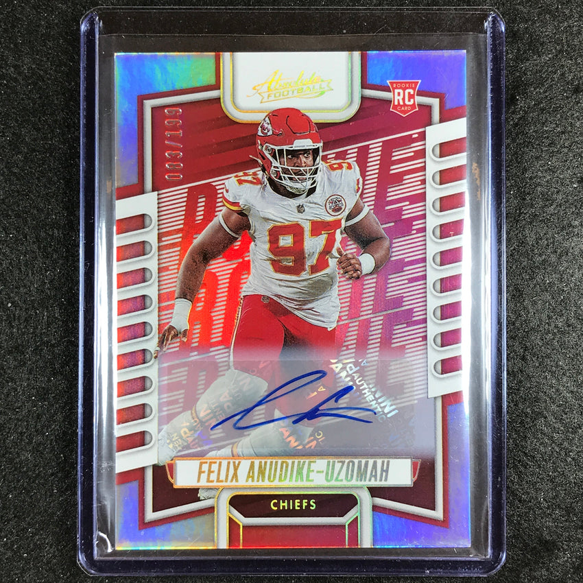 2023 Absolute Football Felix Anudike-uzomah Signature Rookie Auto Silver 83/199