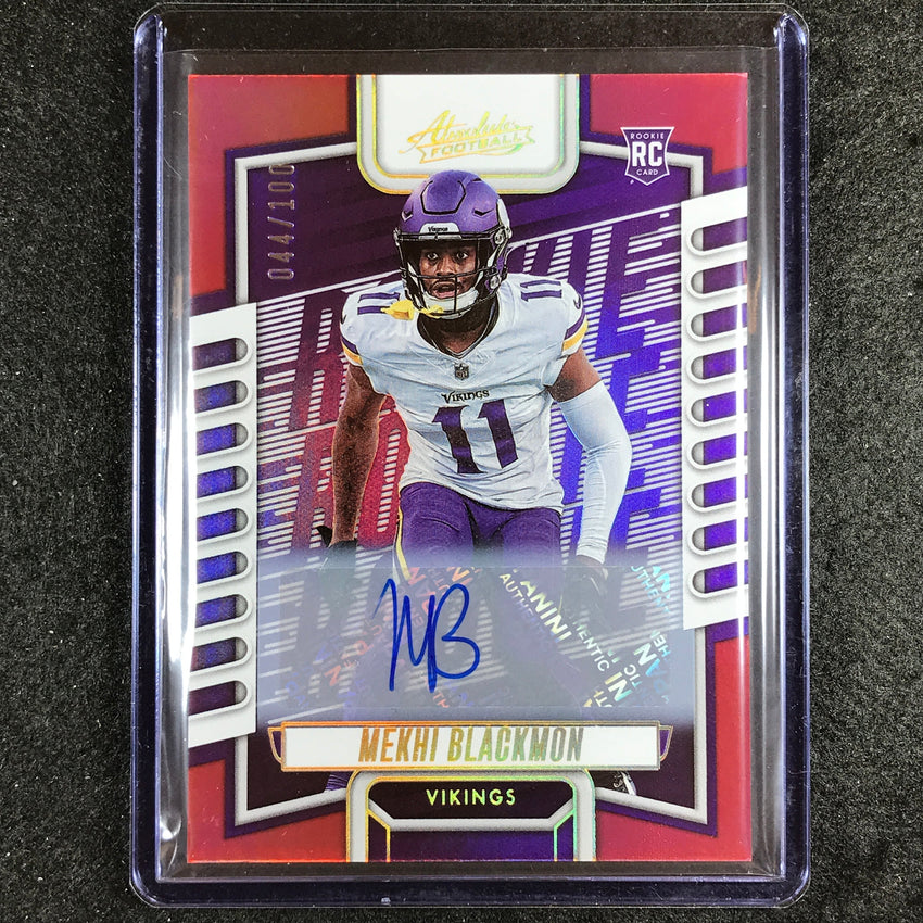 2023 Absolute Football Mekhi Blackmon Signature Rookie Auto Red 41/100