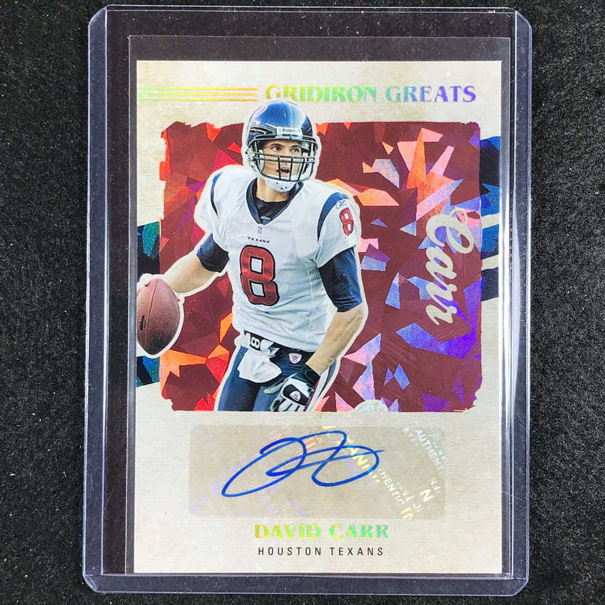 2023 Absolute Football David Carr Gridiron Greats Auto #59