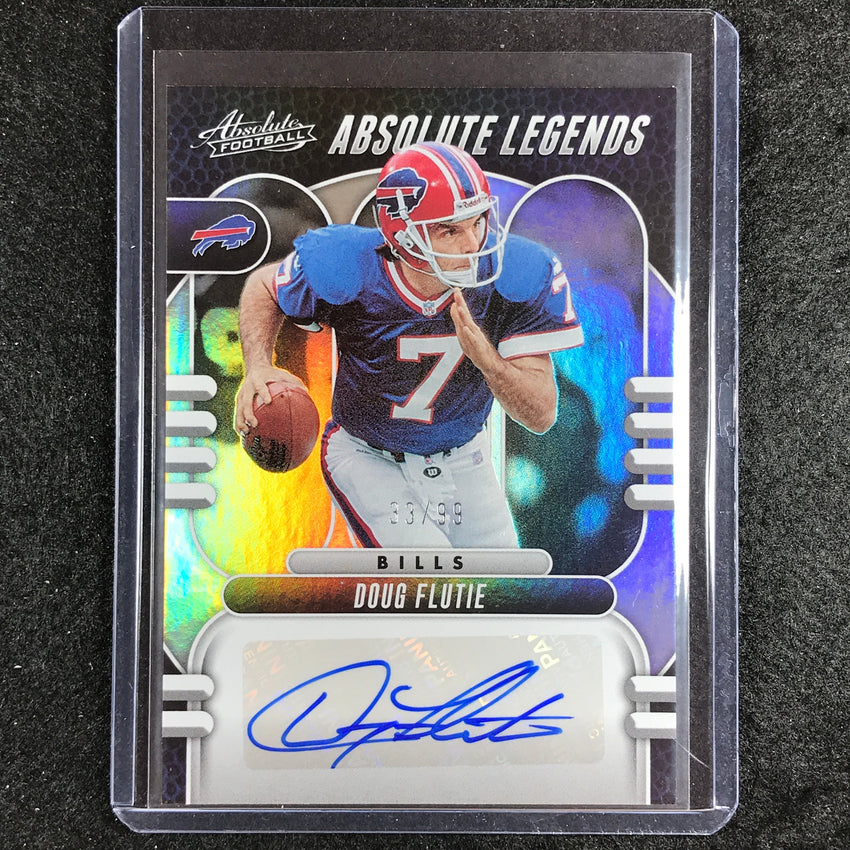 2023 Absolute Football Doug Flutie Absolute Legends Auto Silver 33/99