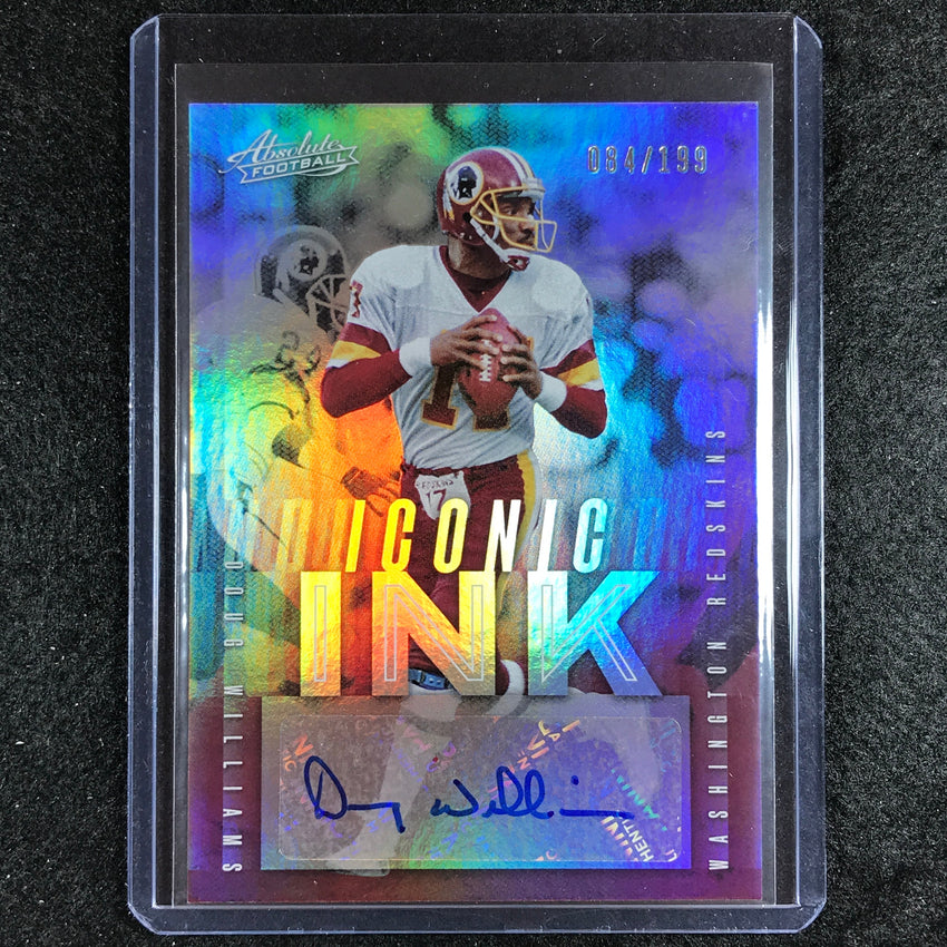 2023 Absolute Football Doug Williams Iconic Ink Auto Silver 84/199