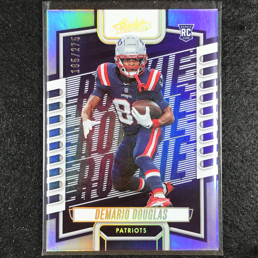 2023 Absolute Football Demario Douglas Rookie Base Silver 185/275