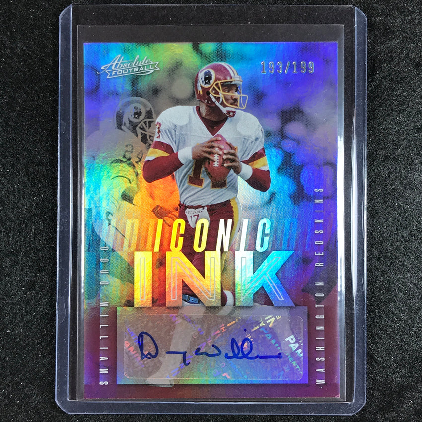 2023 Absolute Football Doug Williams Iconic Ink Auto Silver 193/199