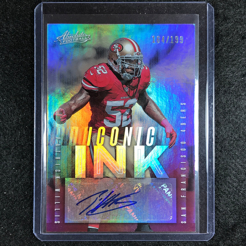 2023 Absolute Football Patrick Willis Iconic Ink Auto Silver 164/199