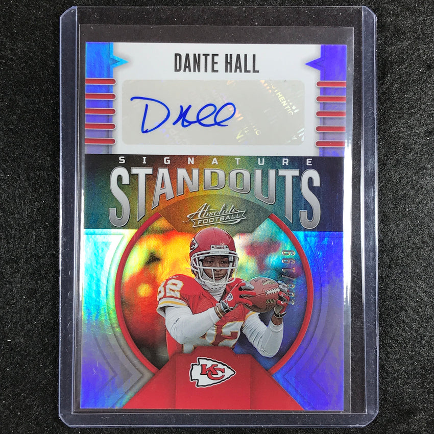 2023 Absolute Football Dante Hall Signature Standouts Auto Silver 105/199