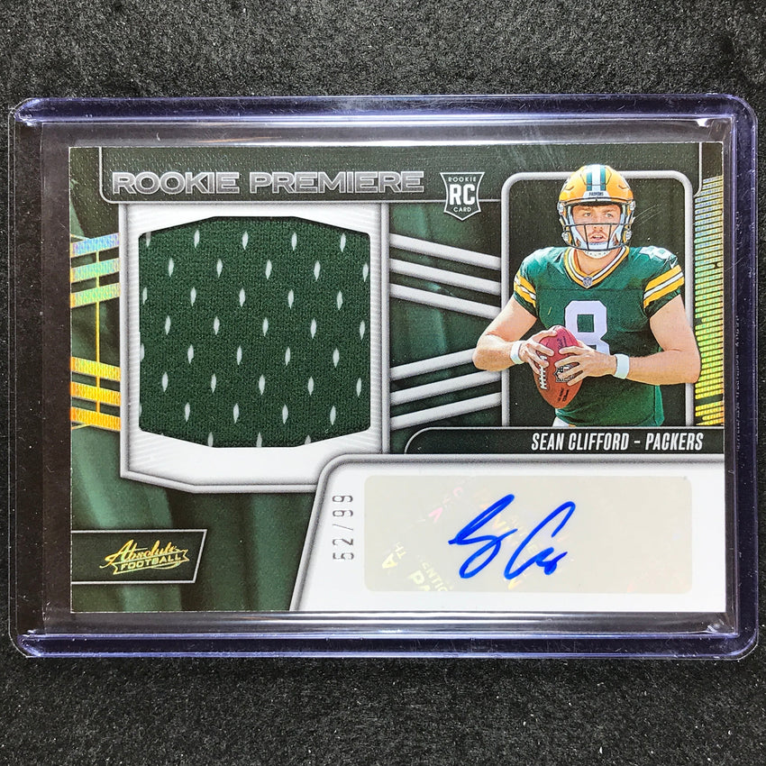 2023 Absolute Football Sean Clifford Rookie Premiere Materials Auto Jumbo 52/99