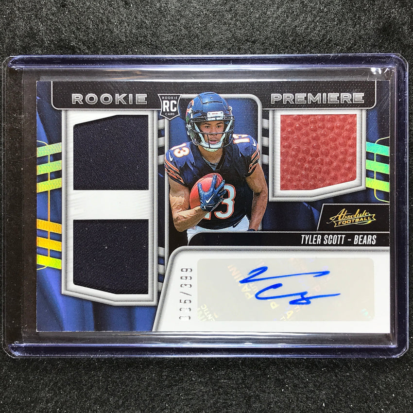 2023 Absolute Football Tyler Scott Rookie Premiere Materials Auto Jersey 5/399