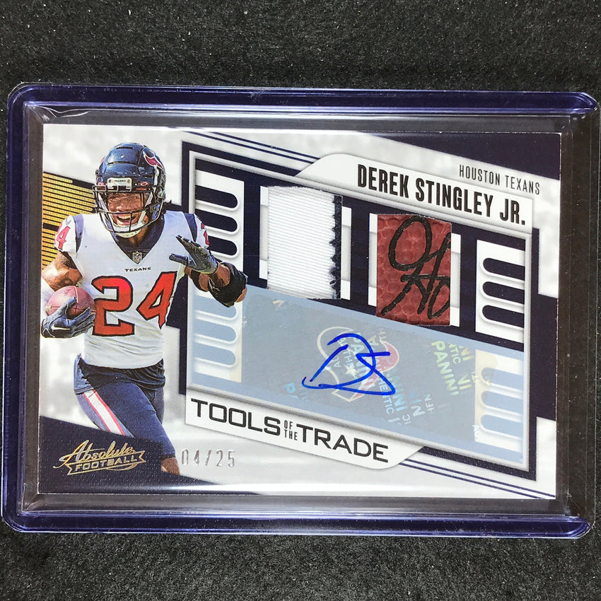 2023 Absolute Football Derek Stingley Jr. Tools Of The Trade Auto Prime 4/25