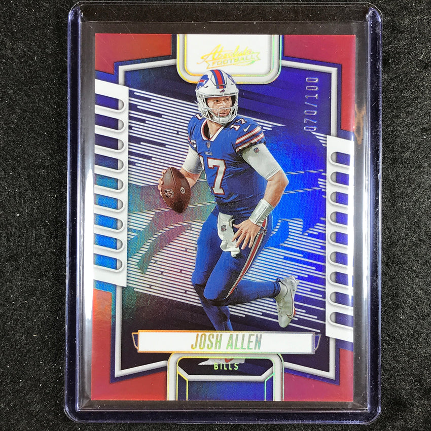 2023 Absolute Football Josh Allen Base Red Spectrum 70/100